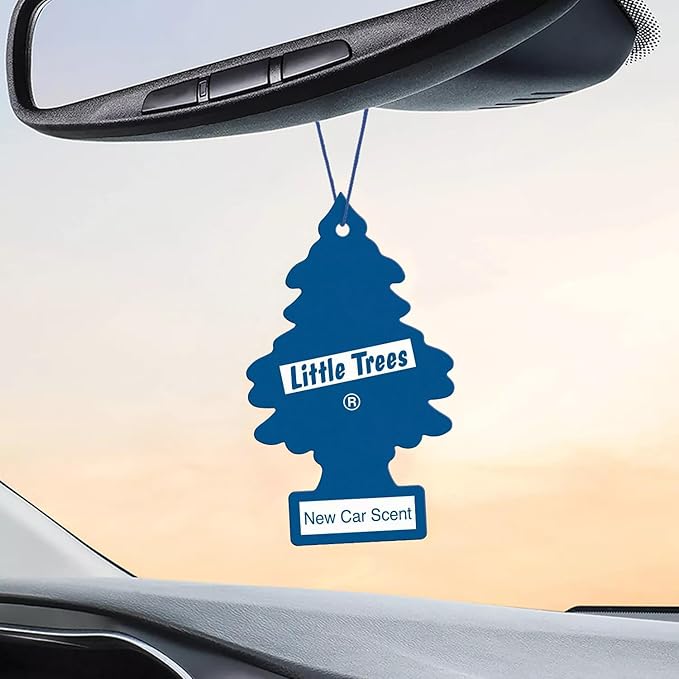 LITTLE TREES Car Air Freshener | Hanging Paper Tree for Home or Car | New Car Scent