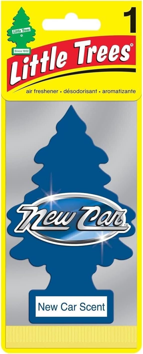 LITTLE TREES Car Air Freshener | Hanging Paper Tree for Home or Car | New Car Scent