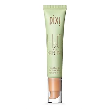 Pixi H2O SkinTint | Tinted Gel Moisturizer | Lightweight, Hydrating & Water-Resistant | Evens Tone & Reduces Redness | Warm | 1.2 fl oz/35 ml