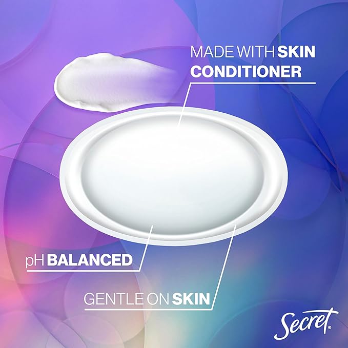 Secret Fresh Antiperspirant Deodorant for Women, 72hr Breathable Sweat & Odor Protection, Instant Freshness & Gentle, PH Balancing Mineral, Invisible Solid, Relaxing Lavender Scent, 2.6 oz (Pack of 3)