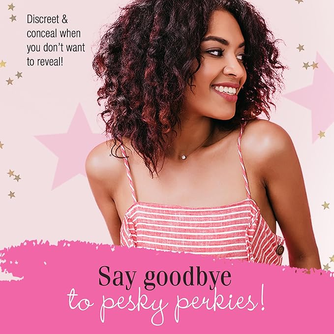 Hollywood Fashion Secrets Silicone Coverups, Hypoallergenic, Reusable, Washable, Gentle on Skin, Ultra Thin, Self Adhesive, Deep Shade, 1 Pack