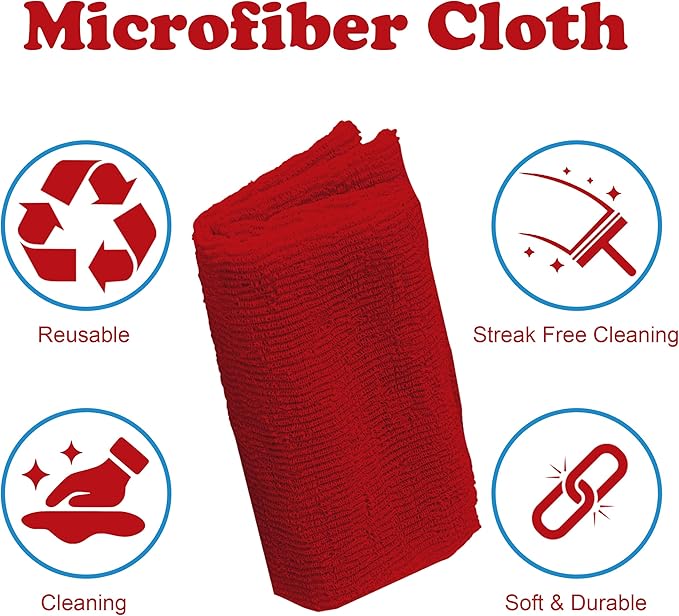 Multi Surface Cleaner Spray, 2 Pack Original Fresh Scent, All Purpose Cleaner and Degreaser, Kitchen and Bathroom Cleaner, 32 oz. Each Plus Zompo-Z Microfiber Cleaning Cloth